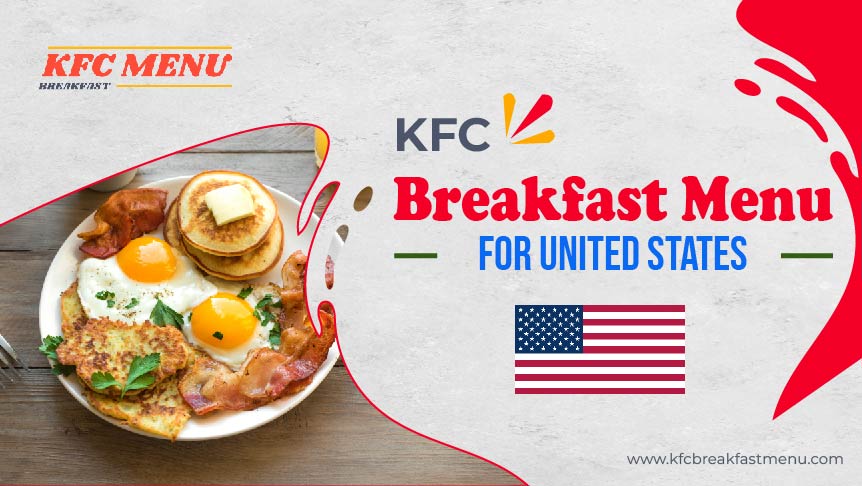 KFC Breakfast menu for USA